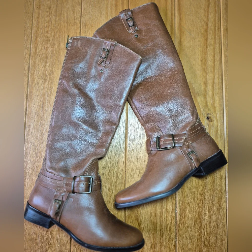 Matisse 'Flashback' Leather Riding‎ Boots - Size 6.5